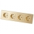 Vierfachsteckdose Aus Mattem Glas Schuko Gold Vierfachrahmen Und 4 X Steckdose