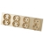Vierfachsteckdose Aus Mattem Glas Schuko Gold Vierfachrahmen Und 4 X Steckdose