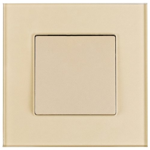 Schalter Ausschalter Klassisch Glatt Aus Mattem Glas Gold MIUUN
