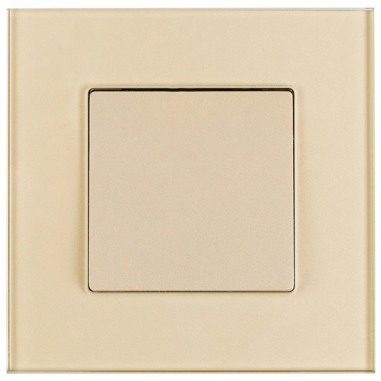 Schalter Ausschalter Klassisch Glatt Aus Mattem Glas Gold MIUUN