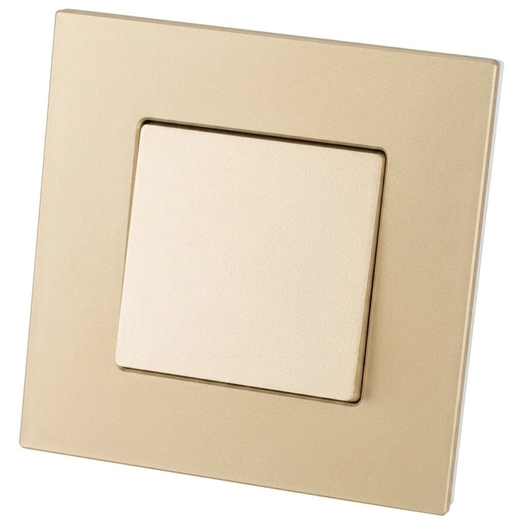 Schalter Ausschalter Klassisch Glatt Aus Mattem Glas Gold MIUUN