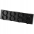 Schuko-Vierfachsteckdose Schwarz PVC-Vierfachrahmen Und 4 X Steckdose