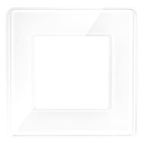 Glasrahmen Glänzend Einfach Weiß Vertikal Horizontal Für Module MIUUN