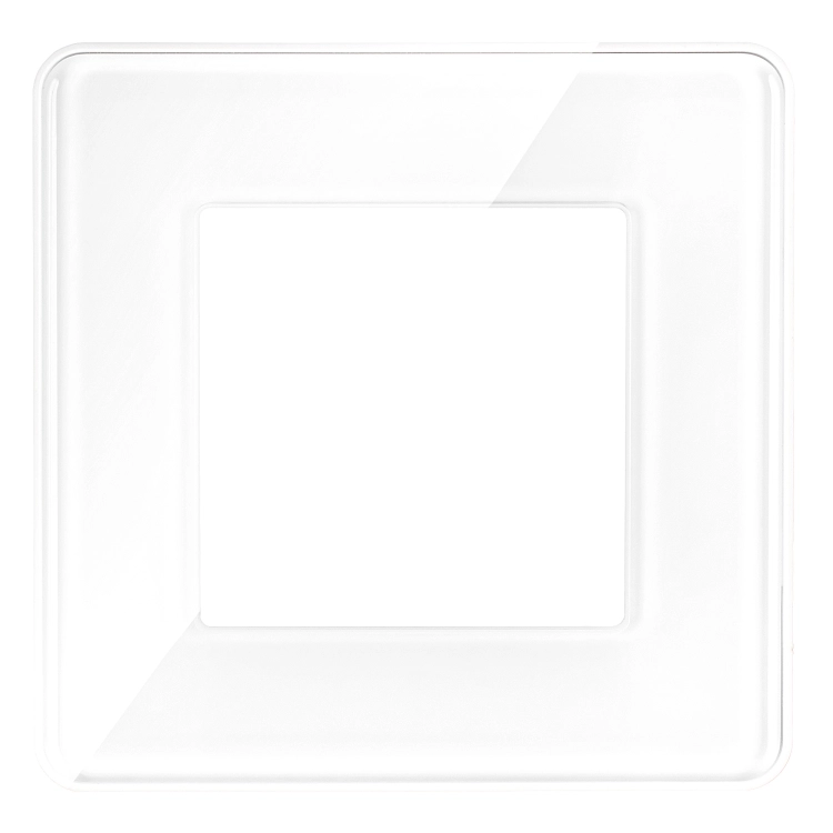Glasrahmen Glänzend Einfach Weiß Vertikal Horizontal Für Module MIUUN