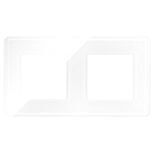 Glasrahmen Glänzend Doppel Weiß Vertikal Horizontal Für Module MIUUN