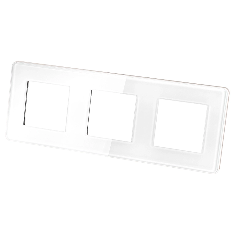 Glasrahmen Glänzend Dreifach Weiß Vertikal Horizontal Für Module MIUUN