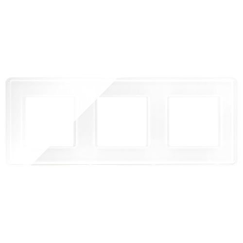 Glasrahmen Glänzend Dreifach Weiß Vertikal Horizontal Für Module MIUUN