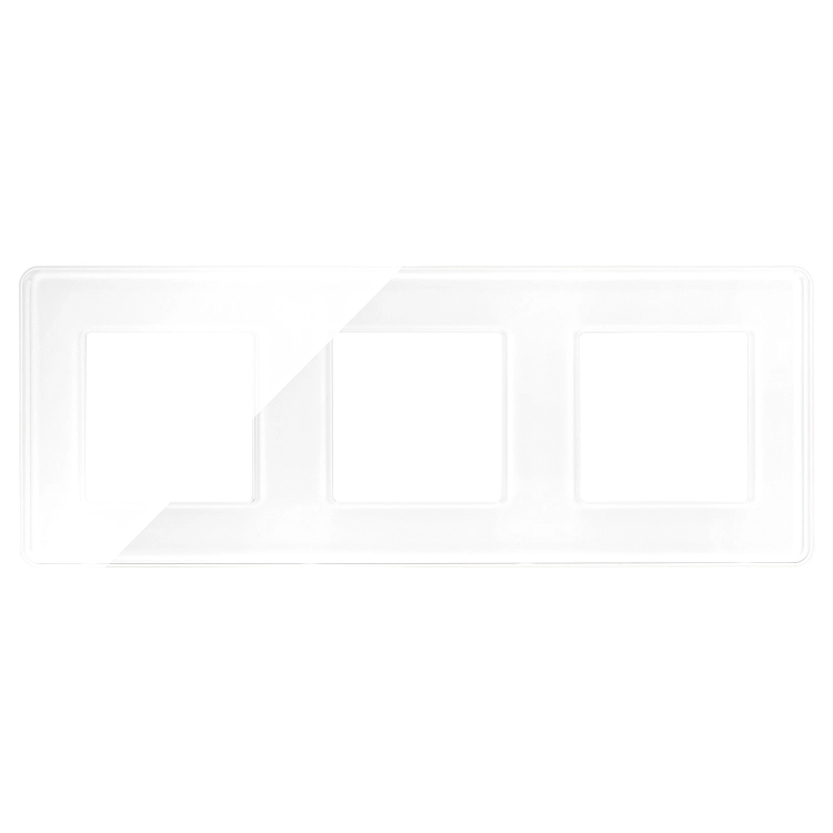 Glasrahmen Glänzend Dreifach Weiß Vertikal Horizontal Für Module MIUUN