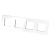Glasrahmen Glänzend Vierfach Weiß Vertikal Horizontal Für Module MIUUN