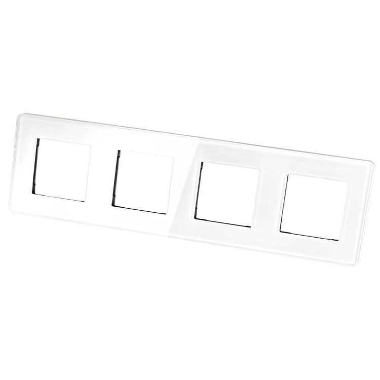 Glasrahmen Glänzend Vierfach Weiß Vertikal Horizontal Für Module MIUUN