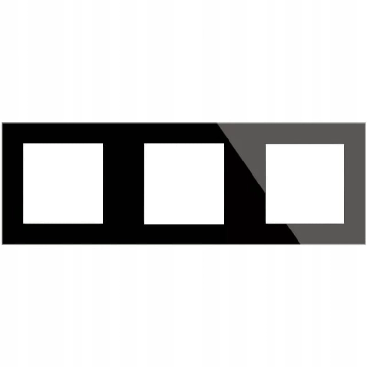 Dreifachrahmen Glas Schwarz Für Module MIUUN