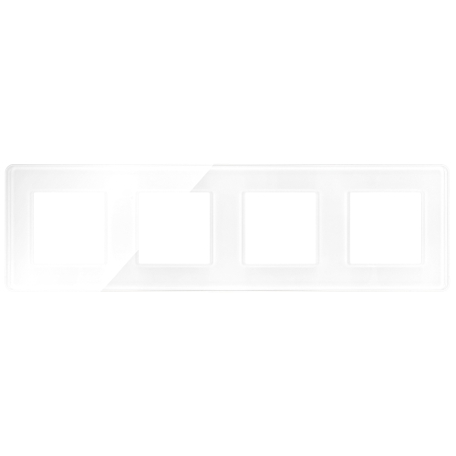 Glasrahmen Glänzend Vierfach Weiß Vertikal Horizontal Für Module MIUUN