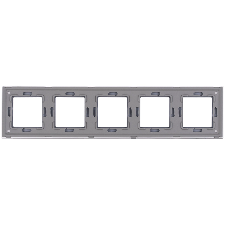 Glasrahmen Glänzend Fünffach Weiß Vertikal Horizontal Für Module MIUUN