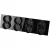 Vierfachsteckdose Schuko Glas Schwarz Vierfachrahmen 4 X Steckdose