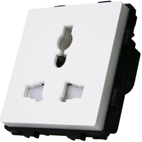 Modul Universal-Steckdose PL UK EU US Weiß