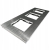 Dreifachrahmen Aluminium Dreifach Silber