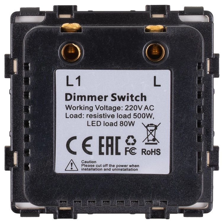 Drehdimmer Für Licht Glas Hochglanz Grau MIUUN