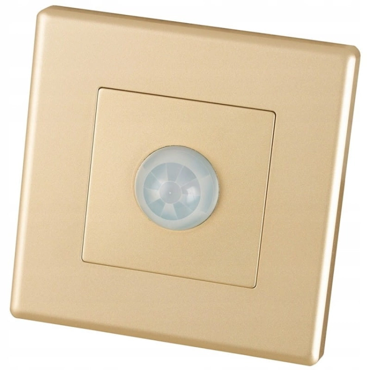PIR-Bewegungsmelder Mit Dämmerungsfunktion Gold Set Mit PVC-Rahmen