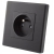 Steckdose Schwarz Mit Erdungsstift Erdung Set Mit Rahmen PVC