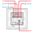 Monostabiler Tastender Dreifacher Schalter Glatt Glas Gold MIUUN