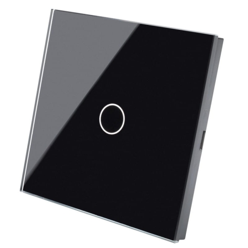 Rahmen Touchpanel Einfach Glas Schwarz Für Modul Eines Einfachen Schalters