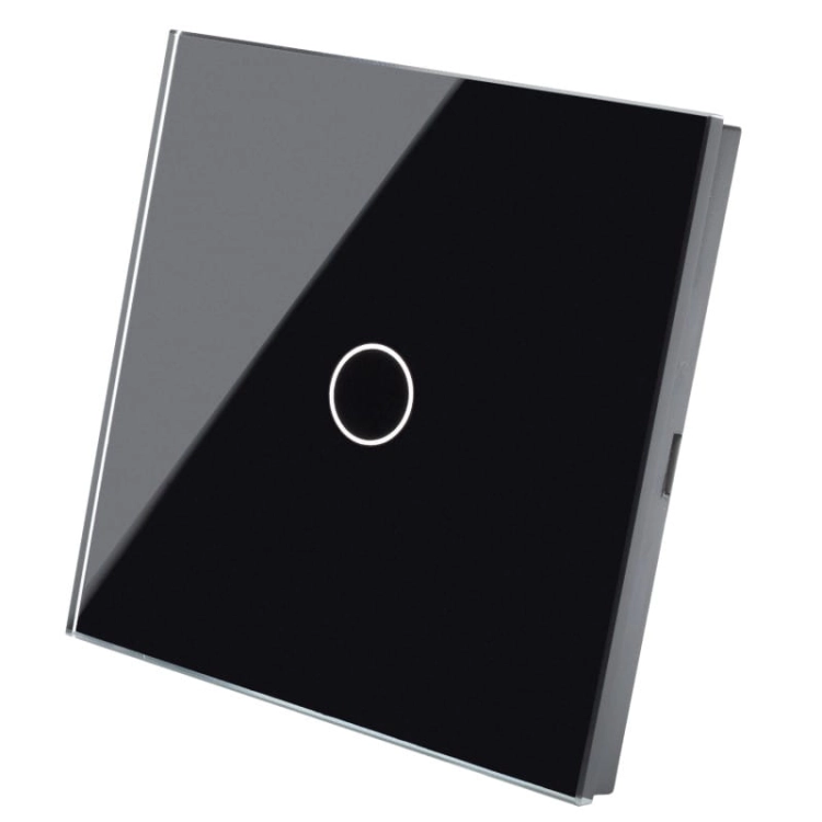 Rahmen Touchpanel Einfach Glas Schwarz Für Modul Eines Einfachen Schalters