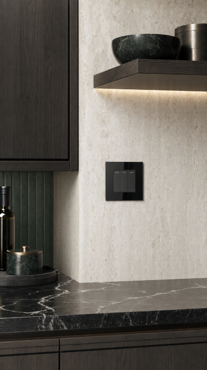 Wechselschalter Dreifach Aus Glas MIUUN