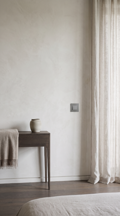Wechselschalter Einfach Glas Grau