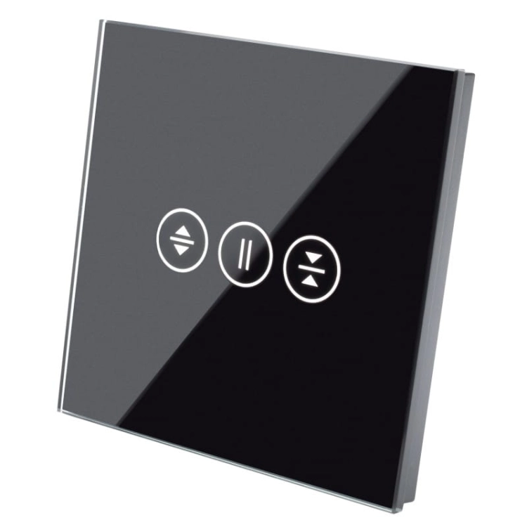 Rahmen Touch-Panel Rollladenschalter Glas Schwarz Für Rollladenschaltermodul