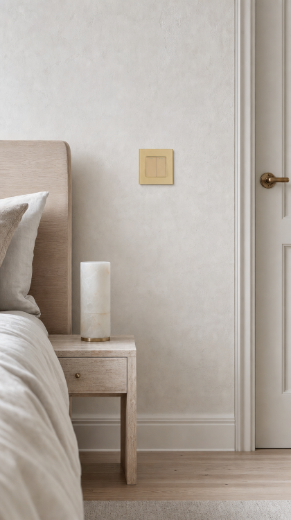 Schalter Doppelt Glas Klassisch Gold
