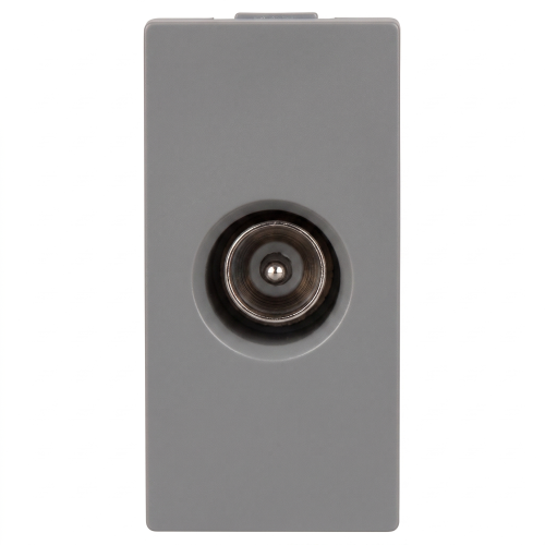 Modul TV-Antennendose Männlich Grau Für Rahmen MIUUN