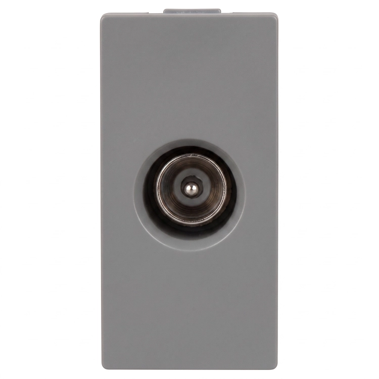 Modul TV-Antennendose Männlich Grau Für Rahmen MIUUN