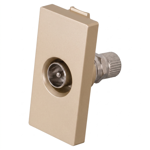 Modul TV-Antennendose Männlich Gold Für Rahmen MIUUN