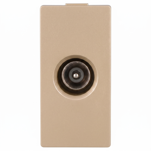 Modul TV-Antennendose Männlich Gold Für Rahmen MIUUN