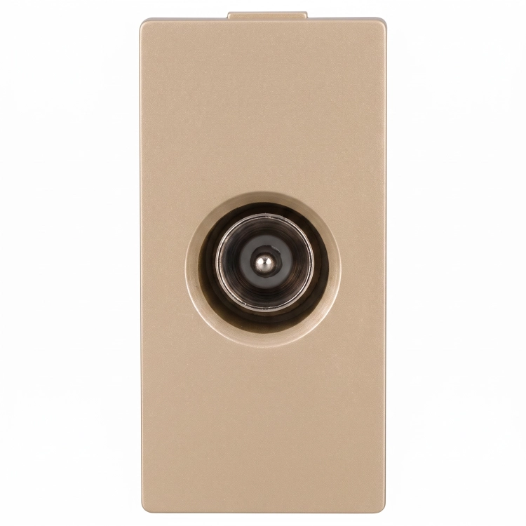 Modul TV-Antennendose Männlich Gold Für Rahmen MIUUN