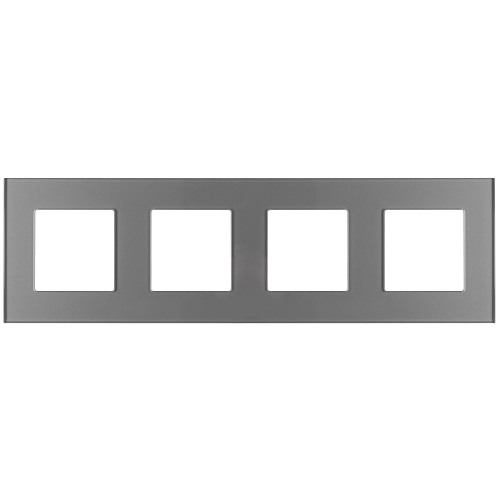 Matter Glasrahmen Vierfach Grau Vertikal Horizontal für MIUUN Module