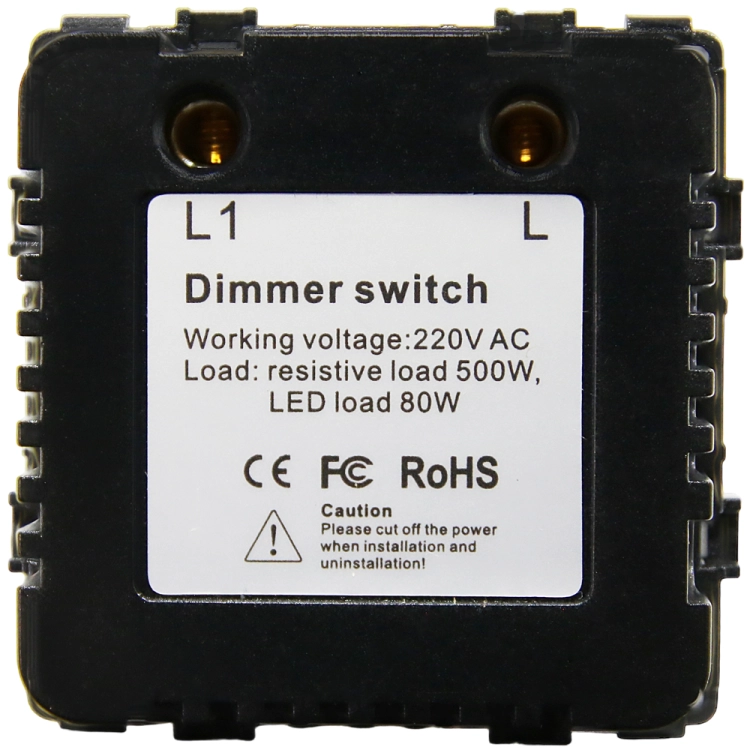 Lichtschalter Drehdimmer aus Glas, MATT Grau MIUUN