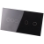 Rahmen Touch-Panel Doppelt 3+2 Glas Schwarz
