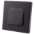 Doppelter Wandschalter Schwarz Set Mit PVC-Rahmen MIUUN