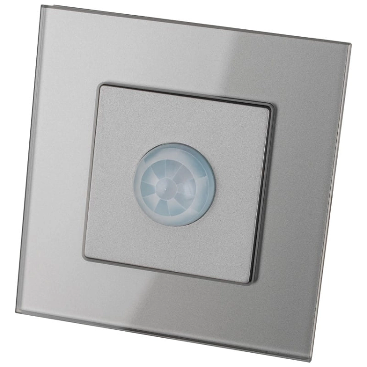 PIR-Bewegungsmelder Glas Grau