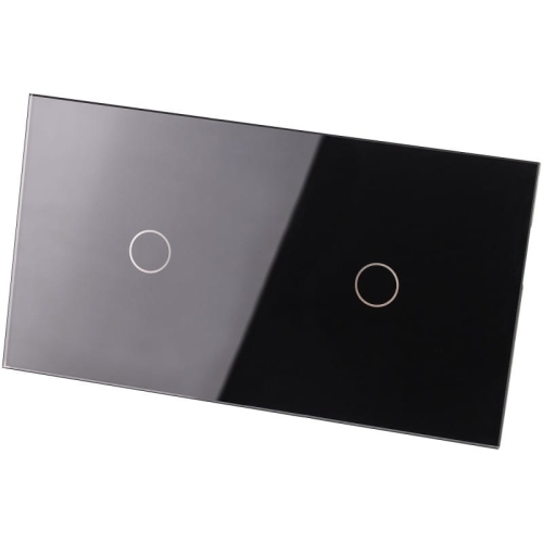 Rahmen Touch-Panel Doppelt 1+1 Glas Schwarz