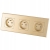 Dreifach-Steckdose Gold Set PCV-Dreifachrahmen Und 3 X Einzelsteckdose