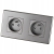 Doppelsteckdose Grau Set PVC-Doppelrahmen Und 2 X Einzelsteckdose