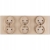 Glas-Steckdose Dreifach Gold Set Rahmen Und 3 X Doppelsteckdose