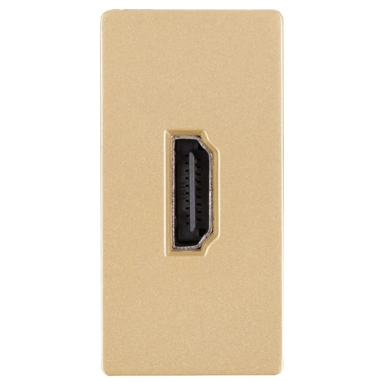 Modul Anschluss HDMI-Dose Gold Für Rahmen