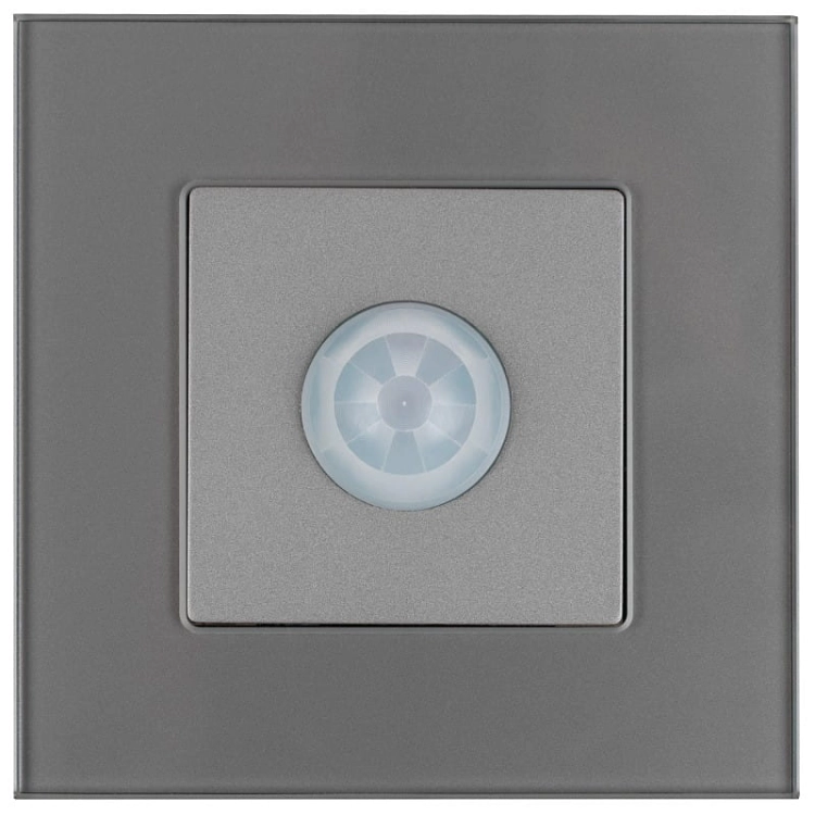PIR-Bewegungsmelder Glas Grau
