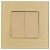 Wechselschalter Doppelt Glas Gold