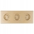 Dreifach-Steckdose Gold Set PCV-Dreifachrahmen Und 3 X Einzelsteckdose