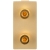 Modul Lautsprecherdose Stereo Typ Banane Gold Für Rahmen