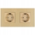 Doppelsteckdose Glas Schuko Gold Doppelrahmen Und 2 X Steckdose